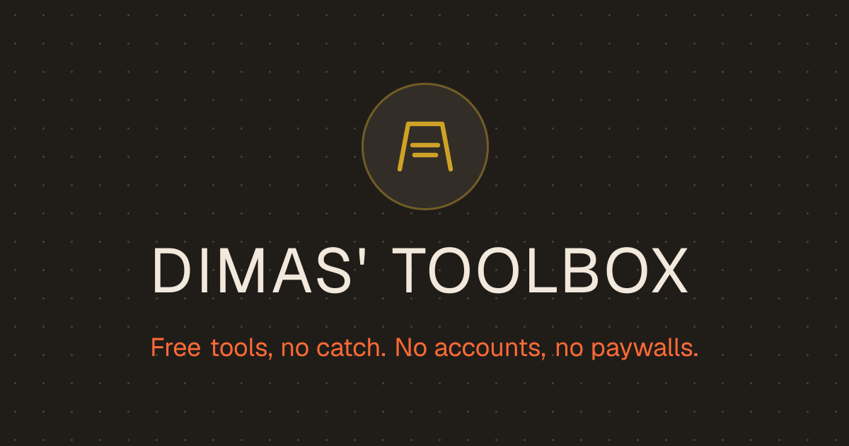 I created a website with free tools. logo